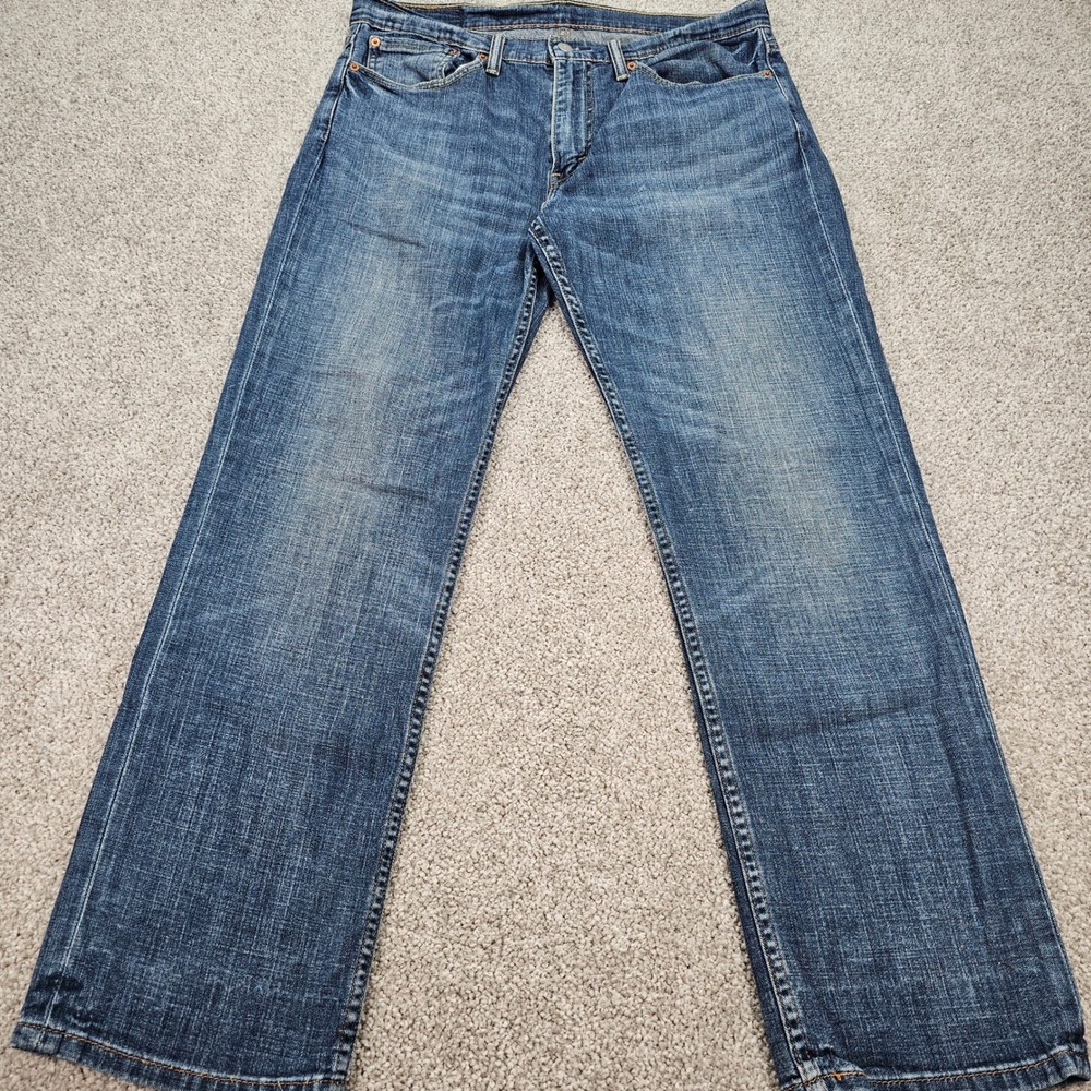 Levi Strauss Co 514 Mens W34 L30‎ Blue Denim Straight Fit Jeans Pants